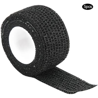 5 pièces Bandage Tatouage Jetable Auto-Adhésif Couverture Adhésive pour Grip de Tatouage Fourniture de Tatouage(Noir ) noir