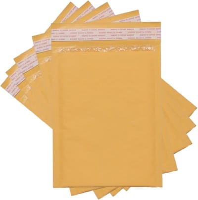 Grote Kraft Luchtkussen Enveloppen 14.25x20 Inch - 100 Stuks - Waterdicht en Zelfsluitend
