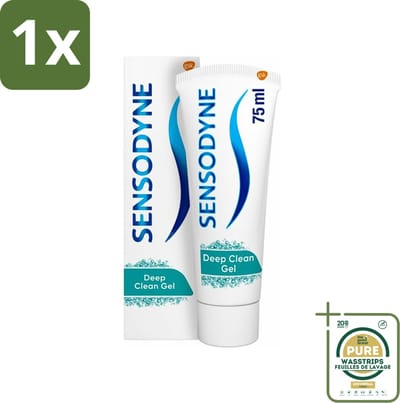 1 x Sensodyne - Tandpasta - Deep Clean - Voor Frisse Adem - 75 ml- Gevoelige Tanden - Diepe Reiniging - Frisse Adem - Tandpasta - Fluoride