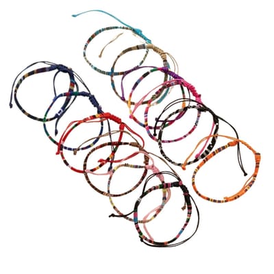 Livano Armband - Staal - Nep Zilver - Dames - 12 St - Gemengde Kleuren