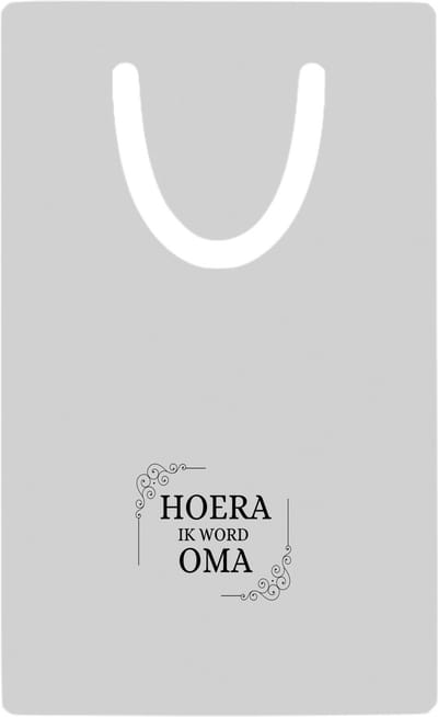 Hacebo® - hoera ik word oma metalen boekenlegger - Oma - iemand die oma wordt - oma cadeautjes - cadeau - kado - geschenk Bladwijzer boekenleggers - 7.6 cm x 5cm