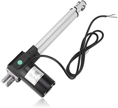 Allecto - Robuuste lineaire elektrische actuator - 6000N kracht - 250 mm lengte - Zilver - Automatische poorten - Geschikt voor domotica toepassingen