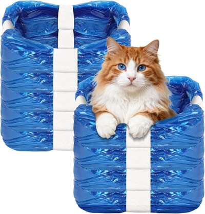 Luier Emmer Zakken - Afvalzakken Geur - Hygiënisch Afval - Zeven Laags Barrière - 9 Stuks - Blauw