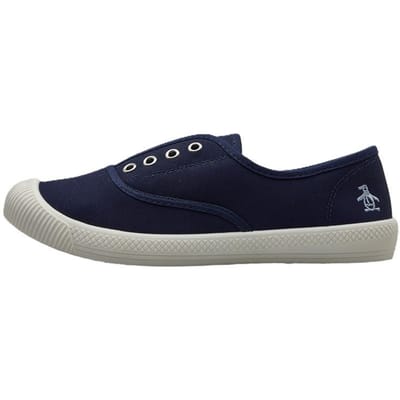 Penguin Anita Canvas Dames Navy Pumps