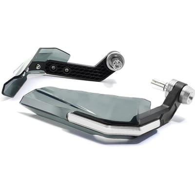 Motorfiets Handbeschermer Hoge Sterkte Schokbestendig Stuur Winddeflector voor Motorfiets ZILVER gray