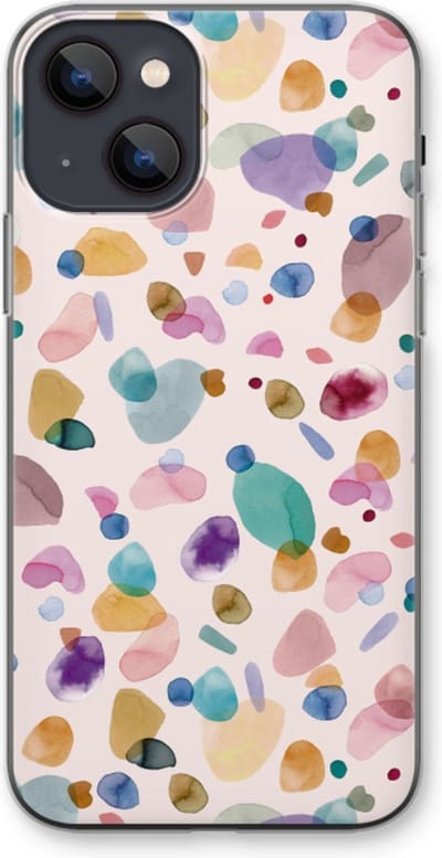 Case Company® - Hoesje geschikt voor iPhone 13 mini hoesje - Terrazzo Memphis - Soft Cover Telefoonhoesje - Bescherming aan alle Kanten en Schermrand