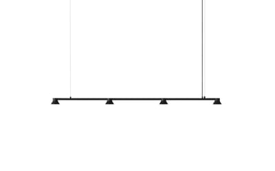 Normann Copenhagen Hat Linear Hanglamp - zwart/zwart - Large