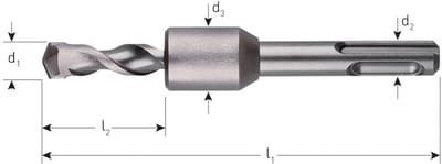 Hamerboor SDS+ dieptestop, ø6,0x33/110 mm