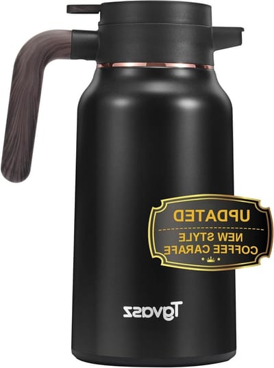 Thermoskan Koffie - Drank Dispenser - Dranken Warm Houden - 36 Uur Warm - 2.1 Liter - Zwart