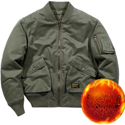 Heren Werkjas Herfst en Winter Vliegjack Jas Locomotief Kleding Herenkleding XXXXL