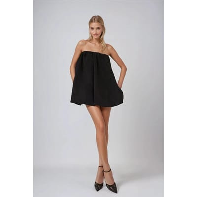 Strapless Ballon Mini-jurk