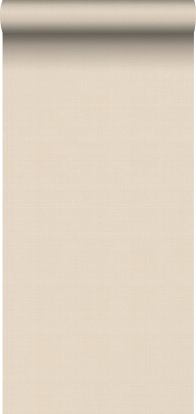 ESTAhome behang linnenstructuur zand beige - 53 cm x 10.05 m - 139545