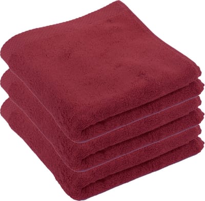 Tiseco Home Studio - Handdoek DELUX - - SET/3 - 100% katoen - 550 g/m² - 100% katoen - superzacht en zeer absorberend - 50x100 cm - Rood