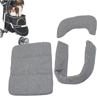 Huisdier Buggy Mat - Huisdier Inlegkussen - Comfortabel Reizen - Waterdicht & Antislip - 34 x 54 cm - Zwart
