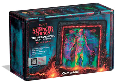Puzzel Lichtgevend Frame Vecna - CLEMENTONI - Stranger Things -14 Jaar - 520 Stukjes - LED Visuele Effecten - Serie Universum Netflix
