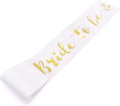 Akyol - Bride to be Sjerp | Sjerp voor Vrijgezellenfeest| Sjerp | Bruid | Bruiloft | Versiering Cadeau | Vrijgezellenfeest bride to be | 80 cm