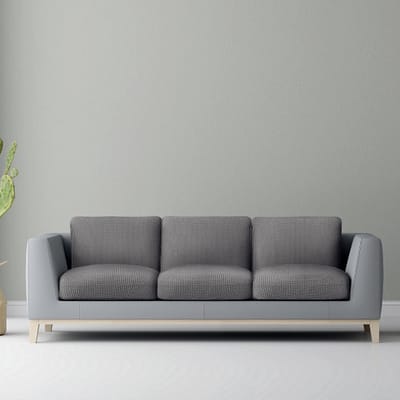 Belmarti® Zitkussenhoes Bali - 65cm tot 95cm breed Grijs - Universele Belmarti® zitkussen hoes voor elke zithoek - Multi-elastisch