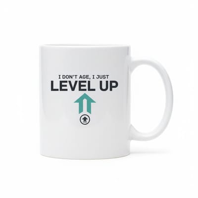 “I Don’t Age, I Just Level Up” Mok 330 ml – Gamer Verjaardag Beker – Grappig Gaming Cadeau voor Mannen, Vrouwen & Tieners