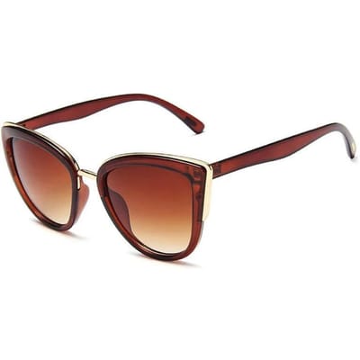 Gradient Eyewear Cateye Zonnebril Dames Klassieke Cateye Zonnebril Dames Brillen voor Dames Spiegel UV400 1PC