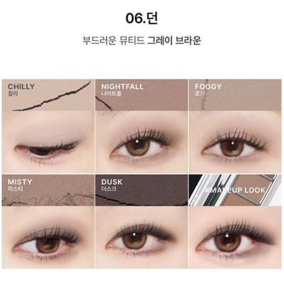 [TON_DU_PRODUIT] Palette d'ombres à paupières Retour aux bases Mat Doux Ombre à paupières de tous les jours 9g #06 Dawn