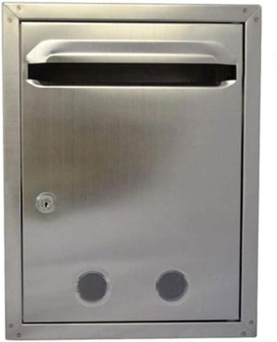 Brievenbus - Postbus - Post Ontvangen - Roestbestendig - 33.5 cm Hoog - Zilver