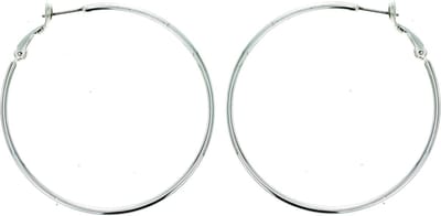 Behave - Oorringen zilverkleur 5,5 cm 2mm dik - Nikkelvrij