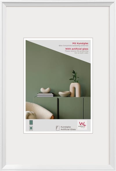 Walther Desire - Kunststof lijst - Fotoformat 30x40 cm - Kunstglas - Wit