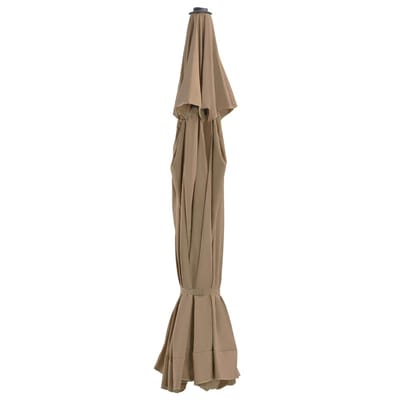 vidaXL - Vervangingsdoek - voor - parasol - 515 - cm - taupe