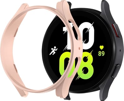 Strap-it PC Hard Case – Geschikt voor Samsung Galaxy Watch 5 44mm – Full Protect – Pink Sand