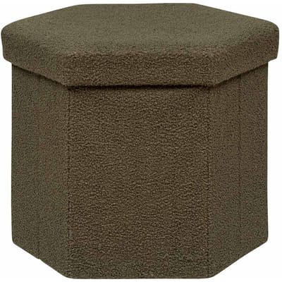 Eazy Living Poef + Opbergbox Corsica Groen Teddy