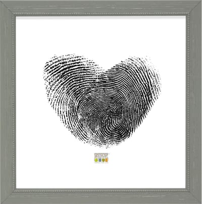 Deknudt Frames fotolijst S46KF7 - grijs - parelbiesje - foto 13x13 cm