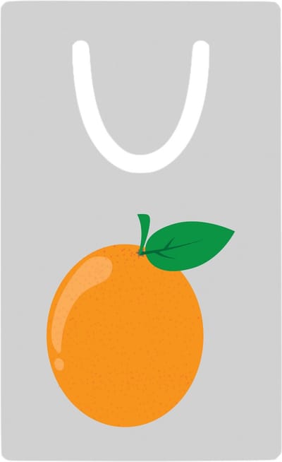 Hacebo® - Sinaasappel metalen boekenlegger - Fruitschaal - Fruit liefhebbers - Mandarijn - sinaasappels - vrucht - gezond eten Bladwijzer boekenleggers - 7.6 cm x 5cm