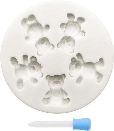 1 piece bear shape and dropper, 1 piece, cute cartoon shape, baking accessories, kitchen tools. - ShopVlot
