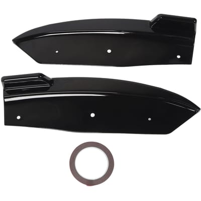2 Pièces Lèvre Spoiler Bas de Caisse Arrière Aérodynamique Léger Diffuseur Bas Menton Diviseur pour X4 G02 M‑Sport 2018 à 2021 Glossy Black black