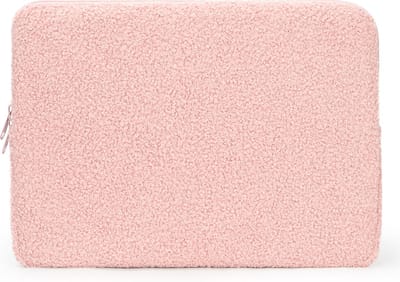 Casemania Laptop Sleeve - Roze - Teddy Sleeve Bag - Laptophoes & Tablet Hoesje Geschikt voor 15 tot 16 inch