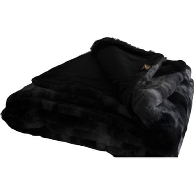 PTMD - Plaid Linde - Zwart - 220x240x2cm