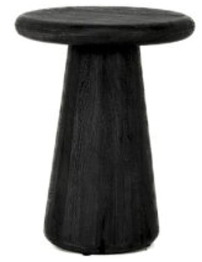 Tower Living Bijzettafel Asti Rond Zwart 40cm