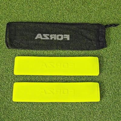 FORZA Throwdown Pitch Line Markers - Pack van 10 | Weerbestendig rubber | 10 kleuren beschikbaar (fluro geel)