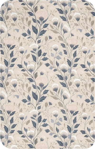 WC mat 50x80 cm - Antislip - Klassiek - Botanisch - Kleurrijk - Toiletmat - Vloermat - Douchemat - Toilet tapijt - Toiletmatten