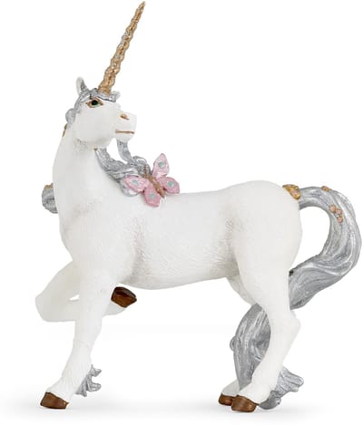 Speelfiguur - Fantasie - Eenhoorn - Zilveren manen