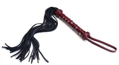 Liebe Seele - Wine Red - Luxe lederen Flogger - exclusief En handgemaakt In Japan
