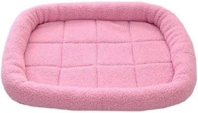 Huisdierenmand - Honden en katten - Comfortabel slapen - Afneembaar kussen - Klein 50x40cm - Roze