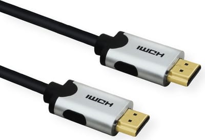 HDMI kabel - versie 2.1 (8K 60Hz + HDR) - metalen connectoren / zwart - 0,50 meter
