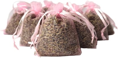 Bonheur de Provence® - Lavendel geurzakjes - Biologische lavendel uit de Provence - 10 zakjes à 6 gram roze - geurzakjes kledingkast