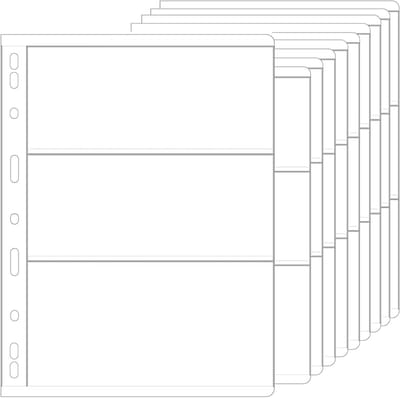 10 Coin Sheets voor Muntenverzameling, 30 Pockets voor Album en Documenten, Set van 10