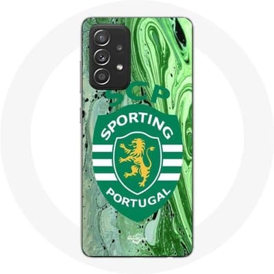 Coque - maniacase - Samsung Galaxy A52 - Souple - Protection - Motif SCP Sporting Portugal noir