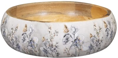 TS Collection - Bowl Moonlight meadow - 25x6 - Metaal & Epoxy - Exclusieve woonitems voor binnen - Handgemaakt - Unieke print - Designed by Lammie