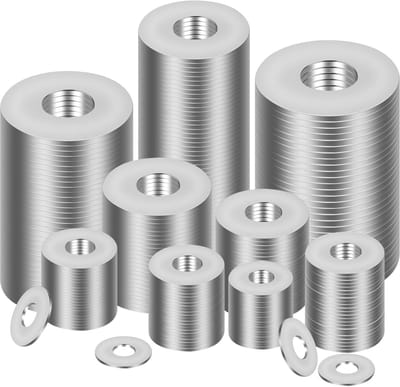 120 stuks M6x16mm onderlegring roestvrij staal carrosserieschijven voor reparaties in huis, schroeven, bouten, moeren