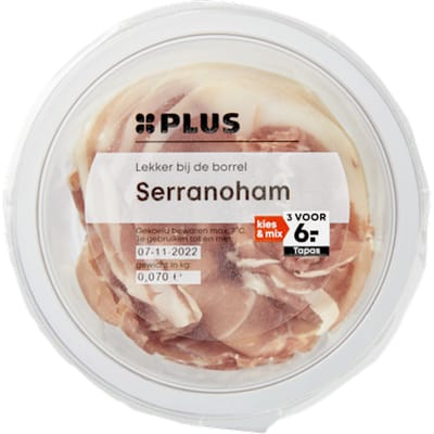 Dungesneden serranoham
