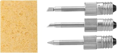 Soldeerpunten Set - Soldeerkoppen - Precisie Werk - E10 Interface Compatibel - 3 Stuks - Zilver